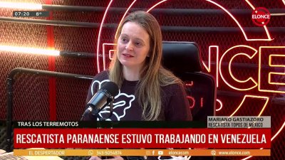 La experiencia de rescatista paranaense en Venezuela